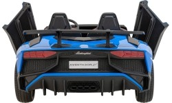 Pojazd elektryczny Lamborghini Aventador SV, niebieski