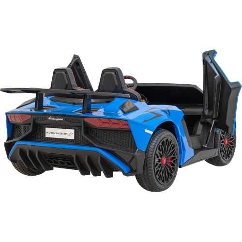 Pojazd elektryczny Lamborghini Aventador SV, niebieski
