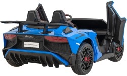 Pojazd elektryczny Lamborghini Aventador SV, niebieski