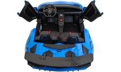 Pojazd elektryczny Lamborghini Aventador SV, niebieski
