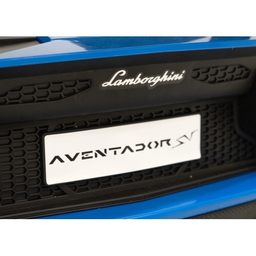 Pojazd elektryczny Lamborghini Aventador SV, niebieski