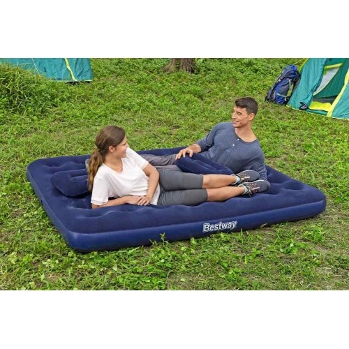 Materac welurowy Bestway 203x152x22 cm