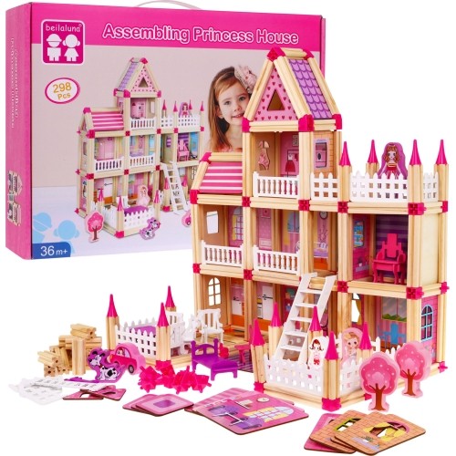 MEGA Wooden Cottage 268el Pink