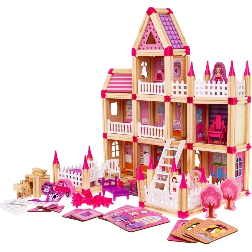 MEGA Wooden Cottage 268el Pink