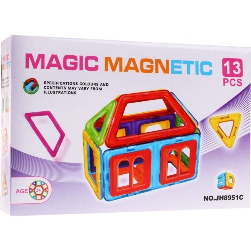 Płytki magnetyczne, zestaw Mini, 13 elementów