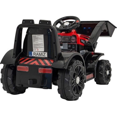 Elektryczna koparka-traktor G320, czerwony