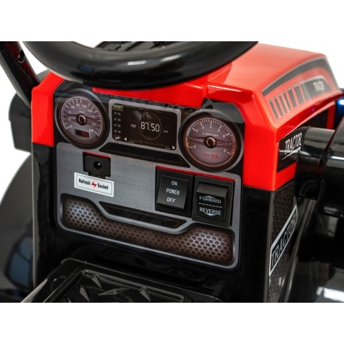 Elektryczna koparka-traktor G320, czerwony