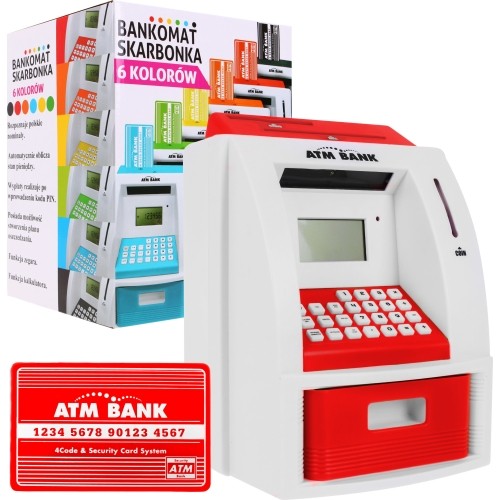 ATM Cash Machine Red PL