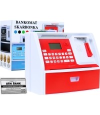 Skarbonka bankomat z polskimi pieniędzmi