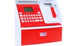 Skarbonka bankomat z polskimi pieniędzmi