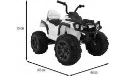 Pojazd elektryczny quad ATV 2,4 GHz biały