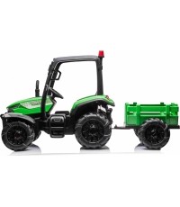 Traktor BLAST z przyczepą, zielony