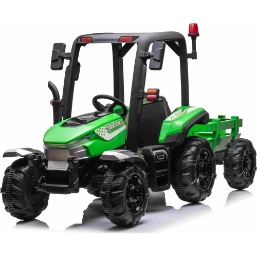 Traktor BLAST z przyczepą, zielony