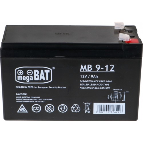 Akumulator do części samochodowych 12V 9AH