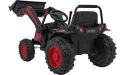 Pojazd koparka-traktor, czerwony