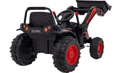 Pojazd koparka-traktor, czerwony