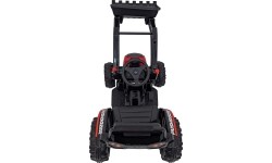 Pojazd koparka-traktor, czerwony