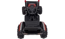 Pojazd koparka-traktor, czerwony