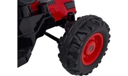 Pojazd koparka-traktor, czerwony