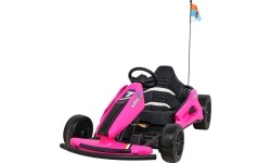 Gokart elektryczny Speed 7 Drift King, różowy