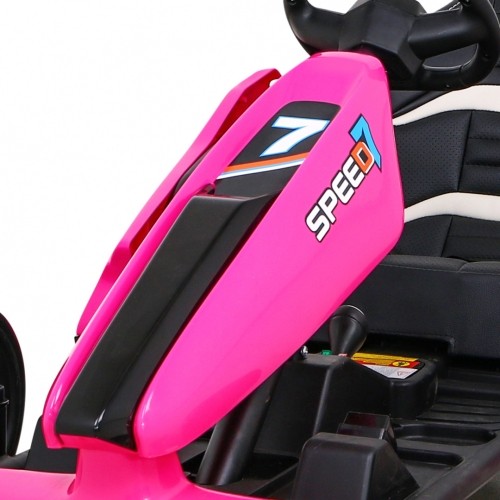 Gokart elektryczny Speed 7 Drift King, różowy