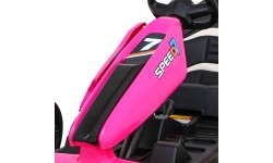 Gokart elektryczny Speed 7 Drift King, różowy