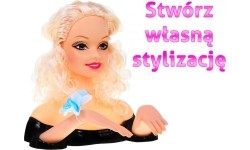Głowa do stylizacji fryzur Fashion Styling, blondynka
