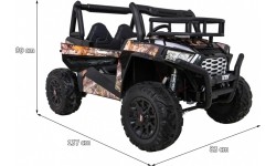 Pojazd elektryczny Buggy UTV, czarny