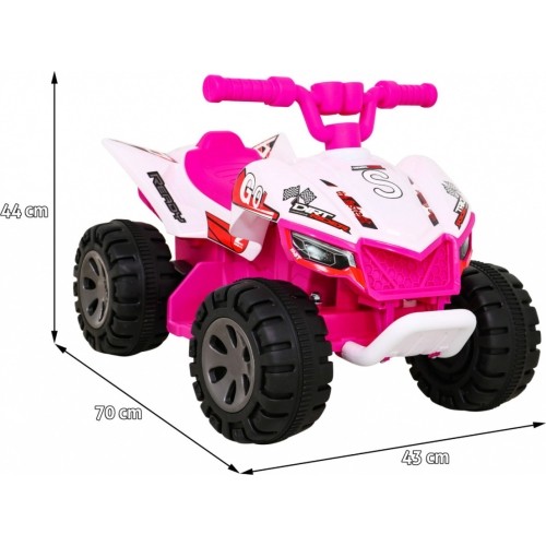 Pojazd quad THE FASTEST, różowy