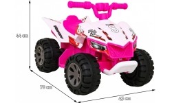 Pojazd quad THE FASTEST, różowy