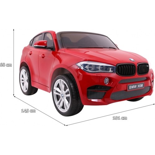 Auto na akumulator BMW X6M XXL, lakierowane czerwone