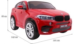 Auto na akumulator BMW X6M XXL, lakierowane czerwone