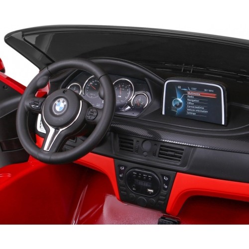 Auto na akumulator BMW X6M XXL, lakierowane czerwone