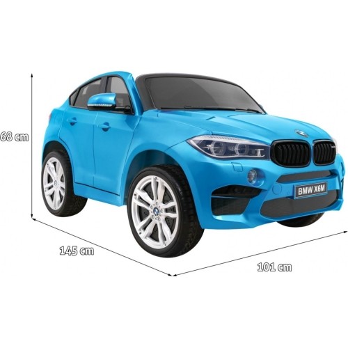 Samochód elektryczny BMW X6M XXL, niebieski