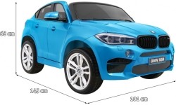 Samochód elektryczny BMW X6M XXL, niebieski