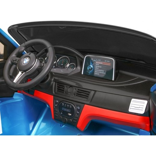 Samochód elektryczny BMW X6M XXL, niebieski