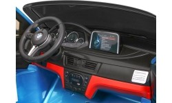 Samochód elektryczny BMW X6M XXL, niebieski