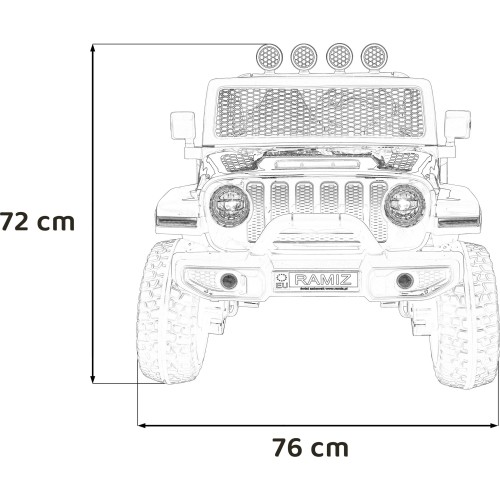 Pojazd elektryczny OFF-ROAD 3.0, różowy