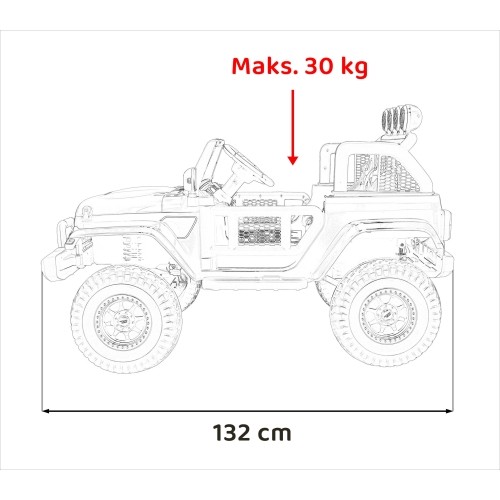 Pojazd elektryczny OFF-ROAD 3.0, różowy