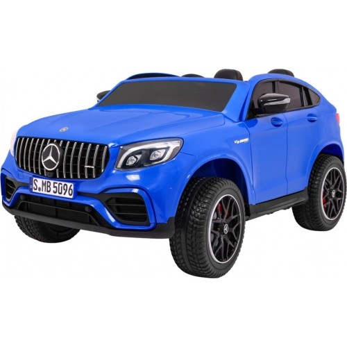 Samochód elektryczny Mercedes GLC 63S, niebieski