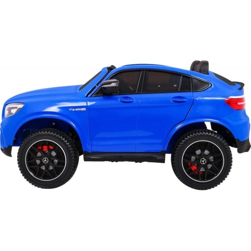 Samochód elektryczny Mercedes GLC 63S, niebieski