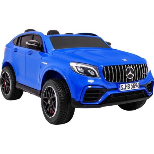 Samochód elektryczny Mercedes GLC 63S, niebieski