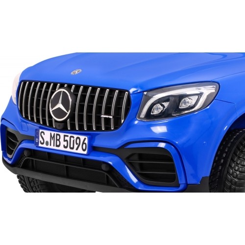 Samochód elektryczny Mercedes GLC 63S, niebieski