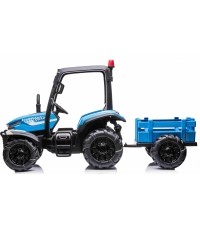 Traktor BLAST z przyczepą, niebieski