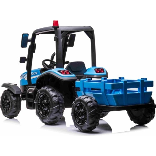 Traktor BLAST z przyczepą, niebieski