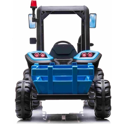 Traktor BLAST z przyczepą, niebieski