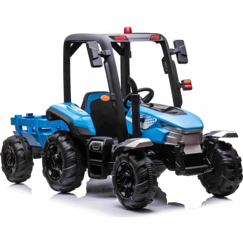 Traktor BLAST z przyczepą, niebieski