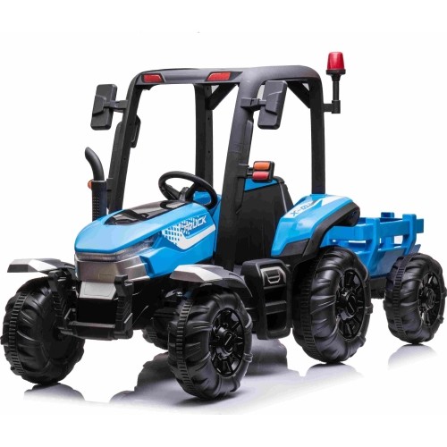 Traktor BLAST z przyczepą, niebieski