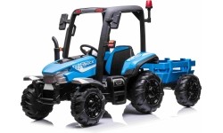 Traktor BLAST z przyczepą, niebieski