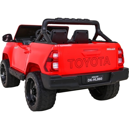 Samochód elektryczny dla dzieci Toyota Hilux czerwony
